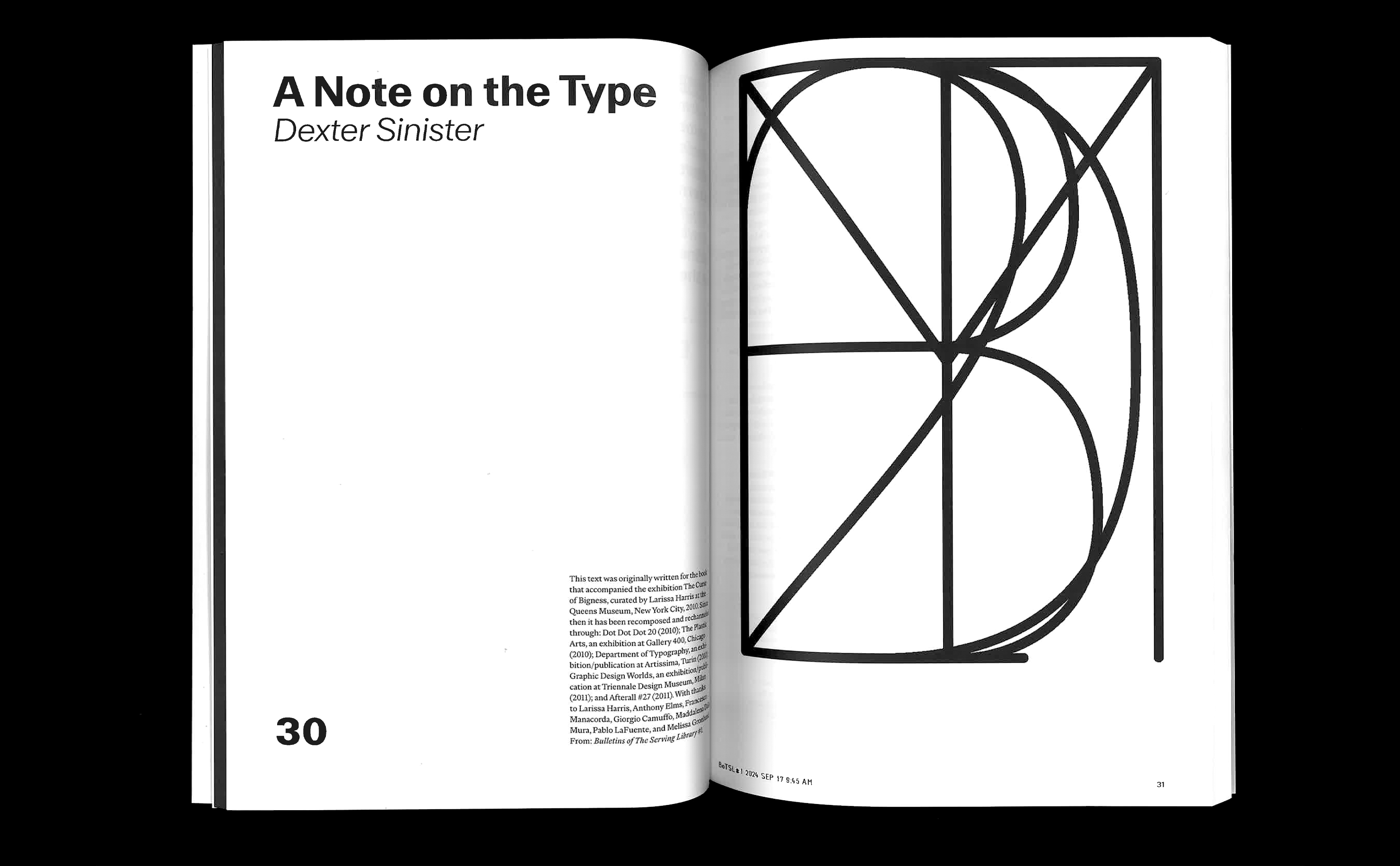 A MetaFont reader spread